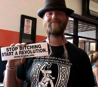 Random man, important message. (2010 Vans Warped Tour, NY)