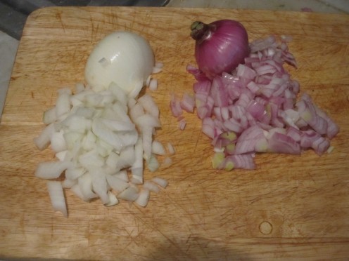 Copped Onions