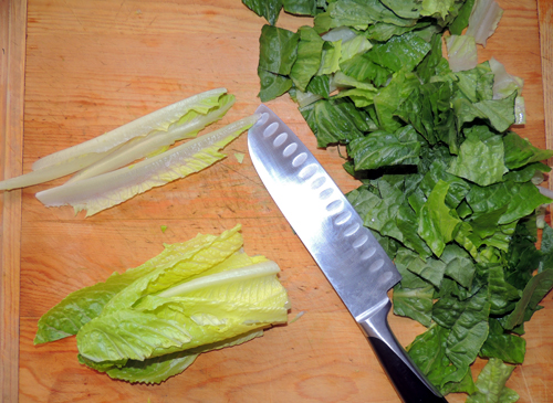 chop lettuce