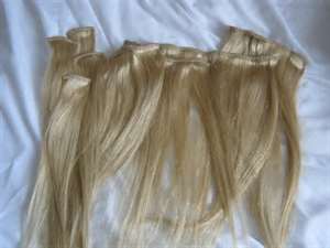 Blonde hair extensions 