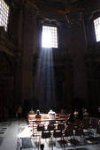 people praying in St. Peter's Basilic