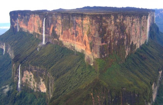 Mt. Roraima, bordering Guyana, Venezuela and Brazil