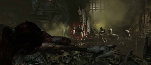 Tomb Raider defeat the zombie like denizens of Geothermal Caverns