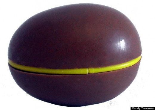 a toy capsule is somewhat visible