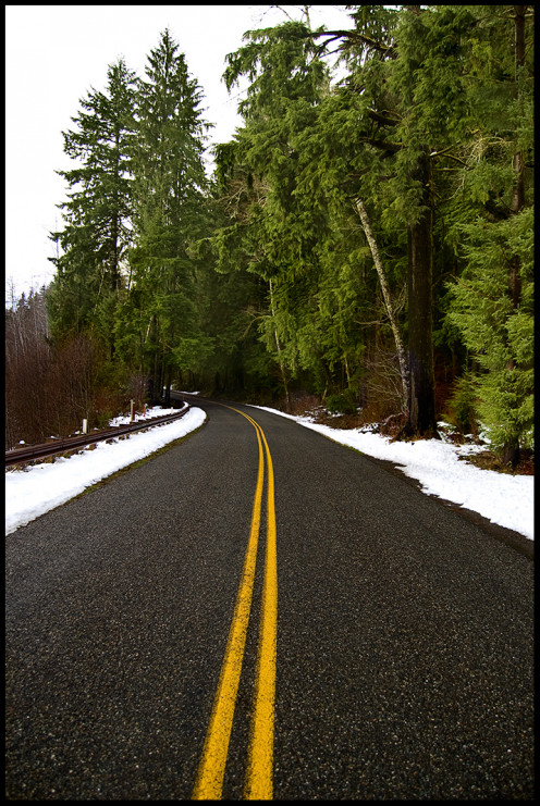 The best road trip begins with a little planning and a lot of flexibility.  This road was closed the day prior to the picture.  Instead of a detour, a layover was in order.  (Jefferson County, Washington, USA)