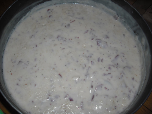 Allow the sauce to thicken, season, and voila!