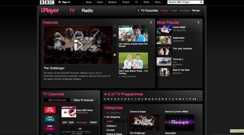 BBC iPlayer has programs from the BBC network of TV stations.
