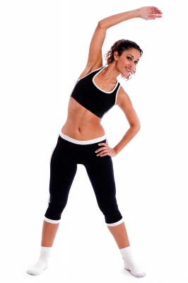 Lady Stretching