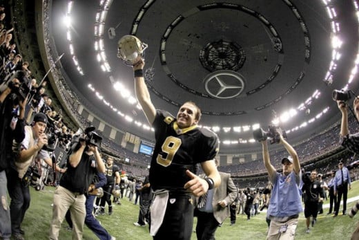 Drew Brees of the New Orleans Saints