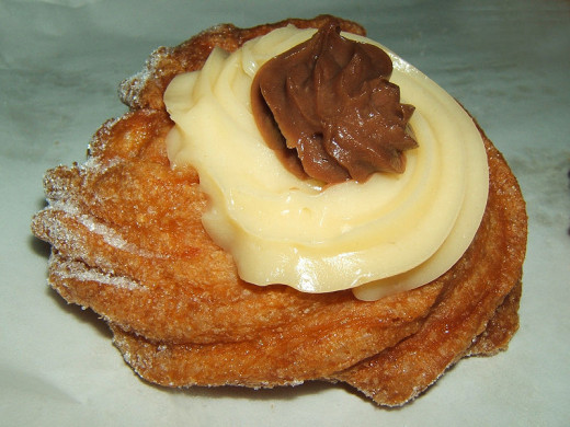 The Italian version of the doughnut called the zeppole. 