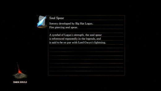 an example of lore as revealed through an item description 