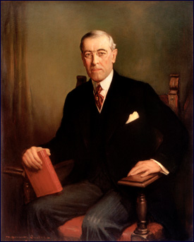 Woodrow Wilson, Diplomat and 28th President of the United States.