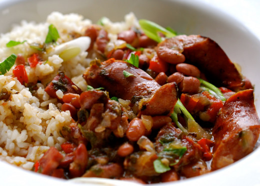 I love you once I love you twice. I love you as much as red beans and rice. 