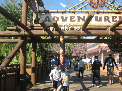 Adventureland in the Magic Kingdom