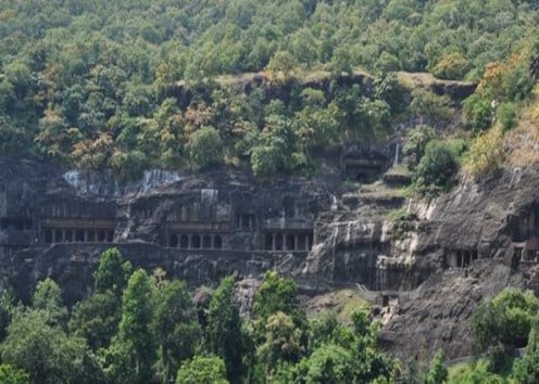 Ajanta Caves Outside view