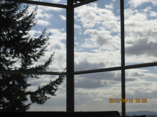 A very sunny day in Oregon.
