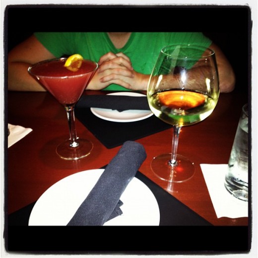 Some cocktails and fine wine!