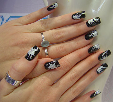 Black nails are not sexy.