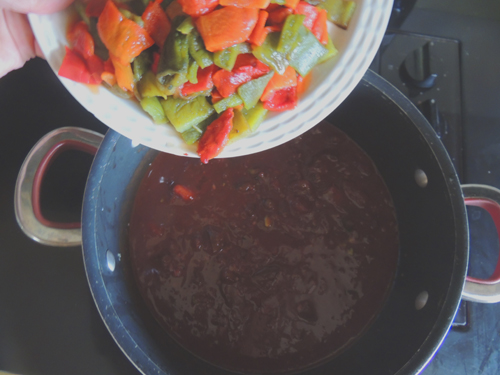 add peppers