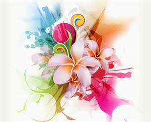 Abstract Floral Vector Illustration