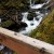A view from the bridge to the river. A view from the bridge to the river.