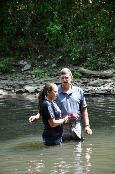 The day I baptized my daughter in the Little Miami River in Beavercreek, Ohio