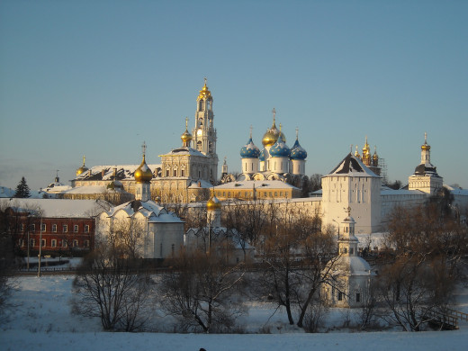 Zagrosk monastry and church near Moscow