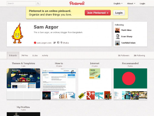 My Pinterest Profile