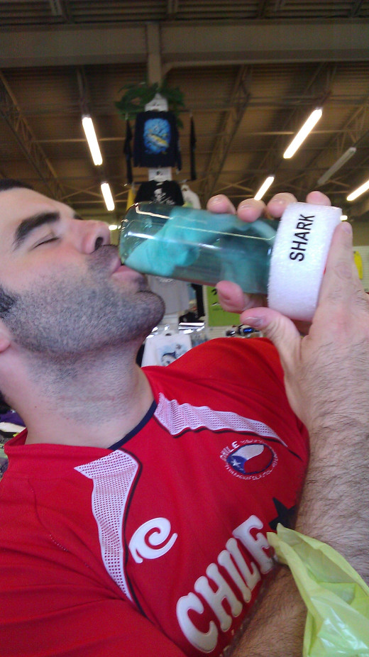 Haven't you just ever had the urge to drink a shark ?