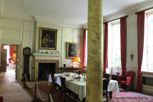 The dining room, Dyrham Park, Bath, England