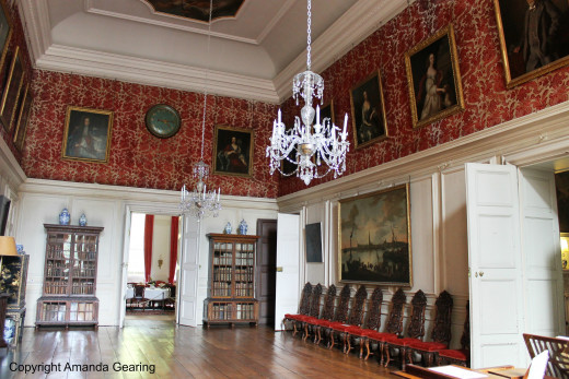 The ballroom, Dyrham Park, Bath, England.
