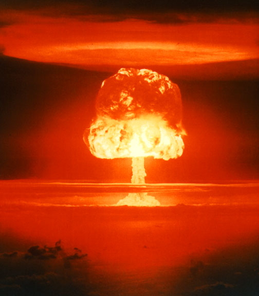 Boom!   A thermonuclear test.