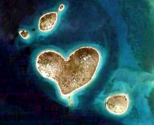 Croatian Natural Heart found by Google Earth