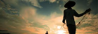 Looking for ideas in writing is like fishing in the ocean.