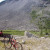 Biking Through the Frank Slide - South of Highway