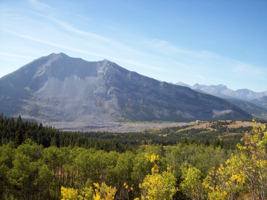 On a drive up behind Frank Slide Interpretive Centre. 