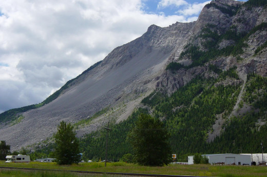 Taken from Frank Slide Industrial Park