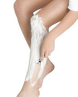 Start shaving your legs from the ankles and make upward strokes in the opposite direction of hair growth.