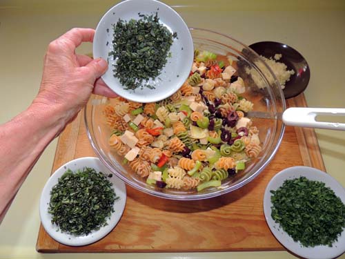 add parsley, basil & tarragon
