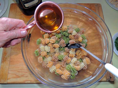 drain & toss with a little bit of olive oil