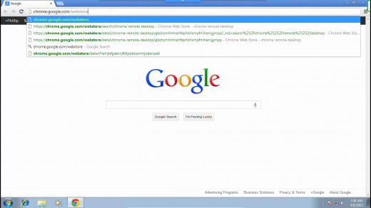 In the address bar, type "chrome.google.com/webstore"