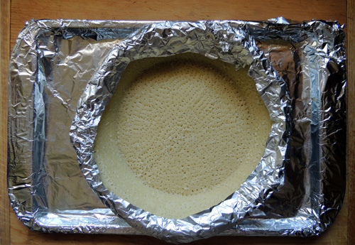 edge crust in foil, bake at 400 for 7 minutes for crispy crust - skip this step if you prefer a more doughy crust