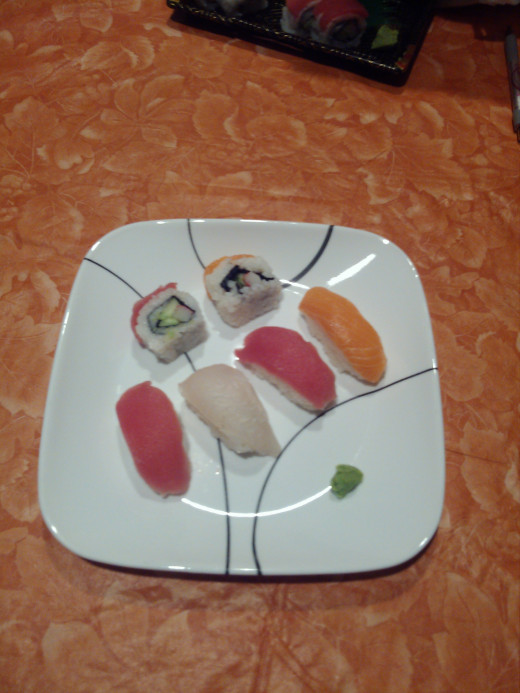 Sushi is one of my favorite lunches, also a rare treat.
