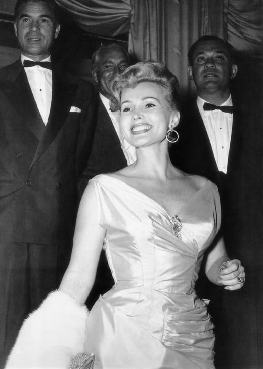 1954 photograph of Zsa Zsa Gabor