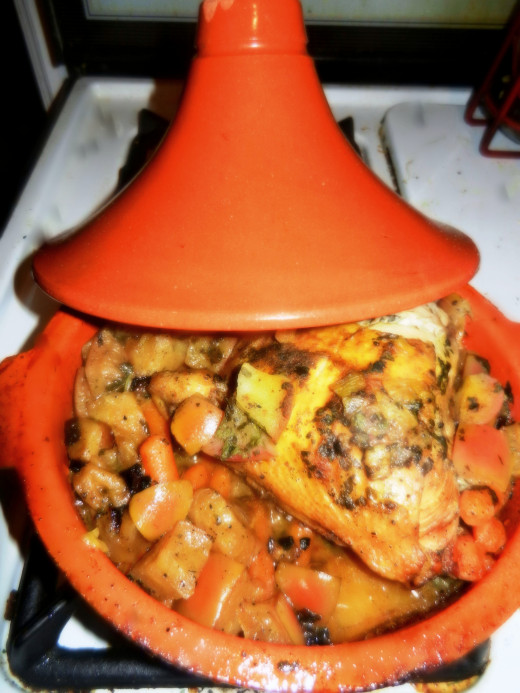 A finished tajine.