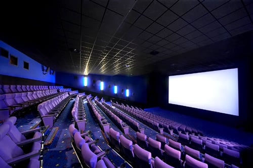 An inside view of a cinema hall