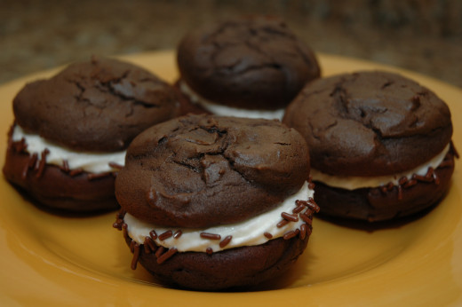 The whoopie pies I made were a huge hit! 