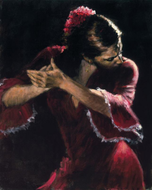 A moment when a dancer listens for compas, the beat.