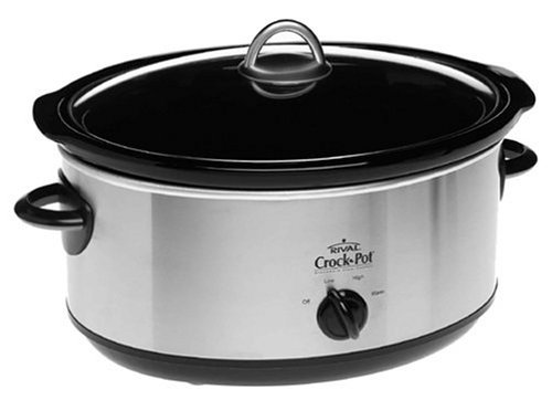 Crockpot, get one with a glass lid if possible.