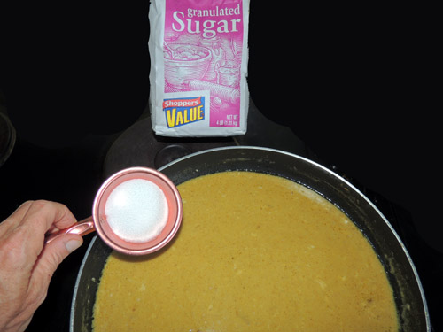 a little sugar smooths out ANY sauce, I've found--but not too much!